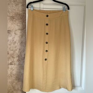 Long Mustard Yellow Skirt